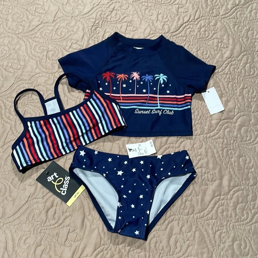 Girl’s 3-Piece Bikini Set